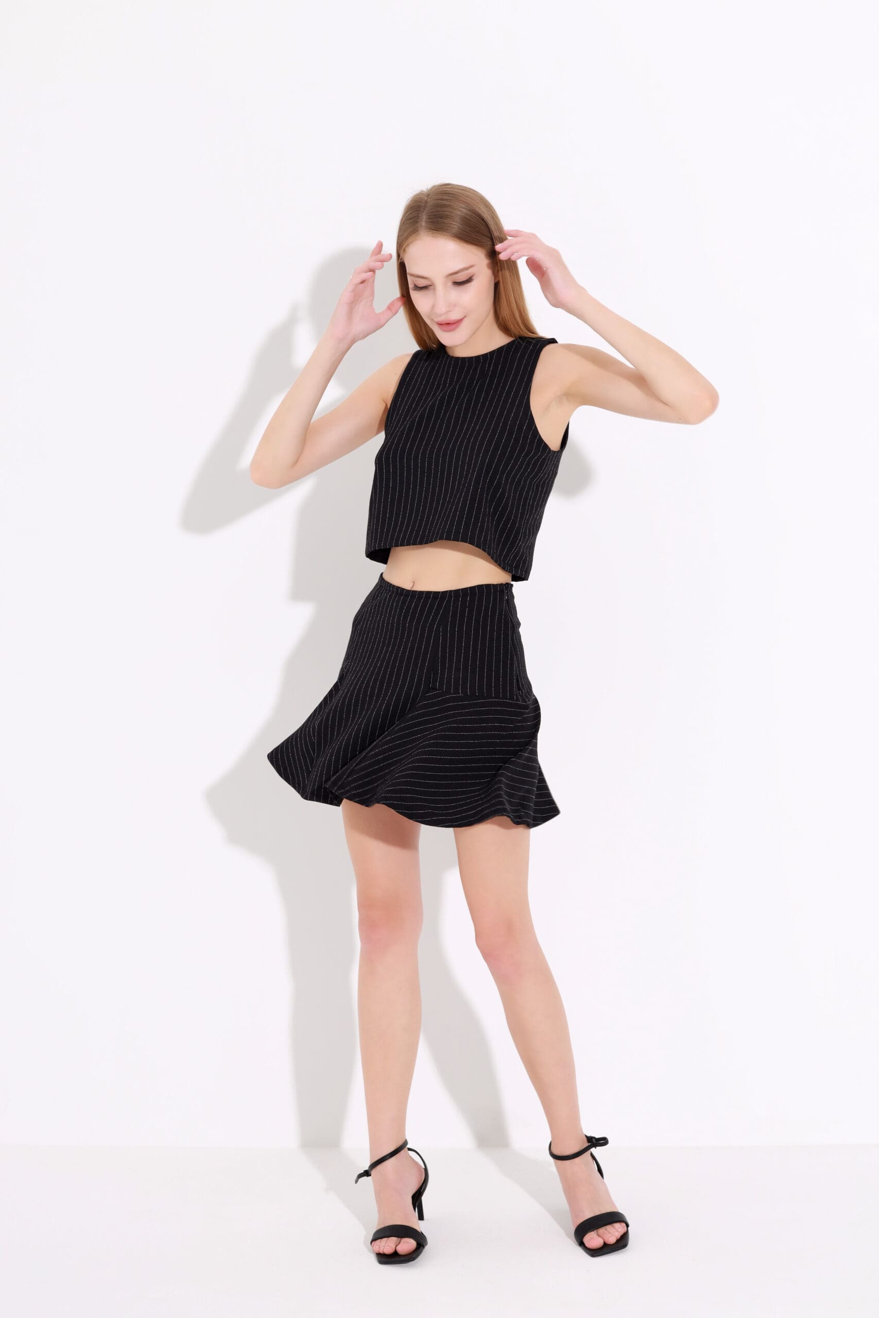 Business Striped Skort - Image 4